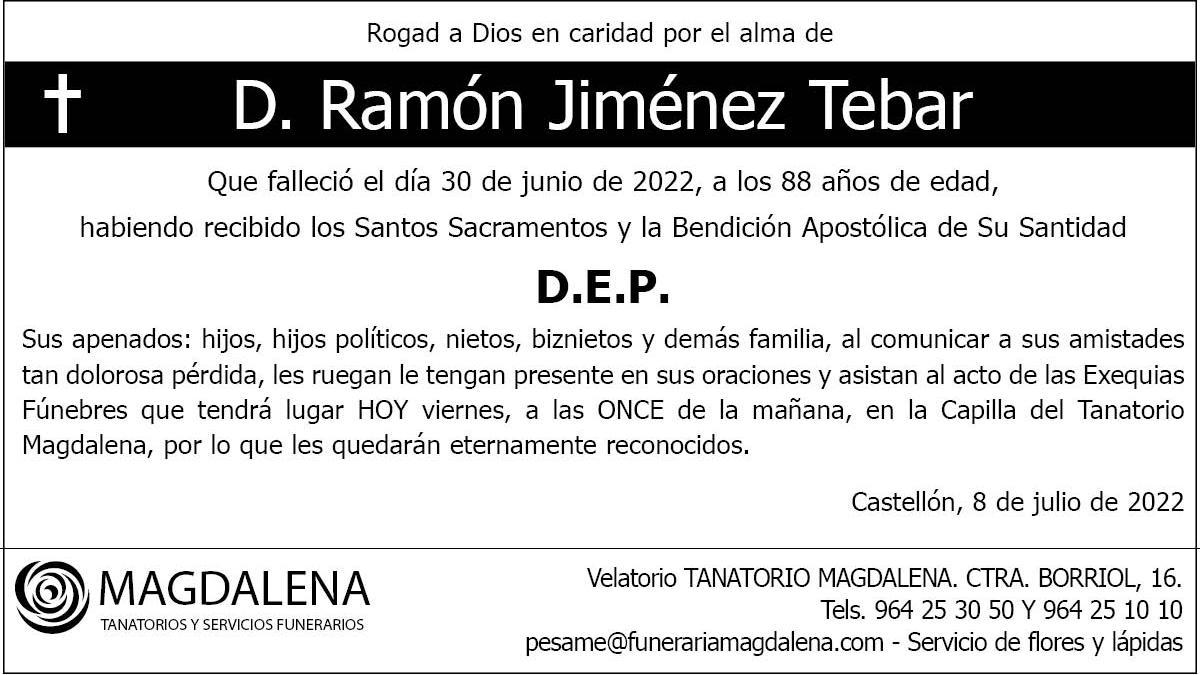 D. Ramón Jiménez Tebar