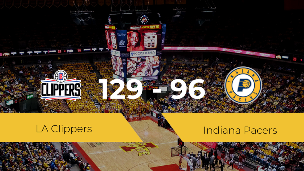 Victoria de LA Clippers ante Indiana Pacers por 129-96