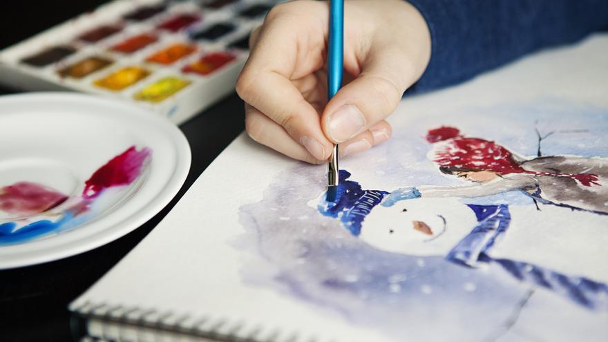 Exposició dels cartells i dibuixos presentats en els concursos artístics de Nadal