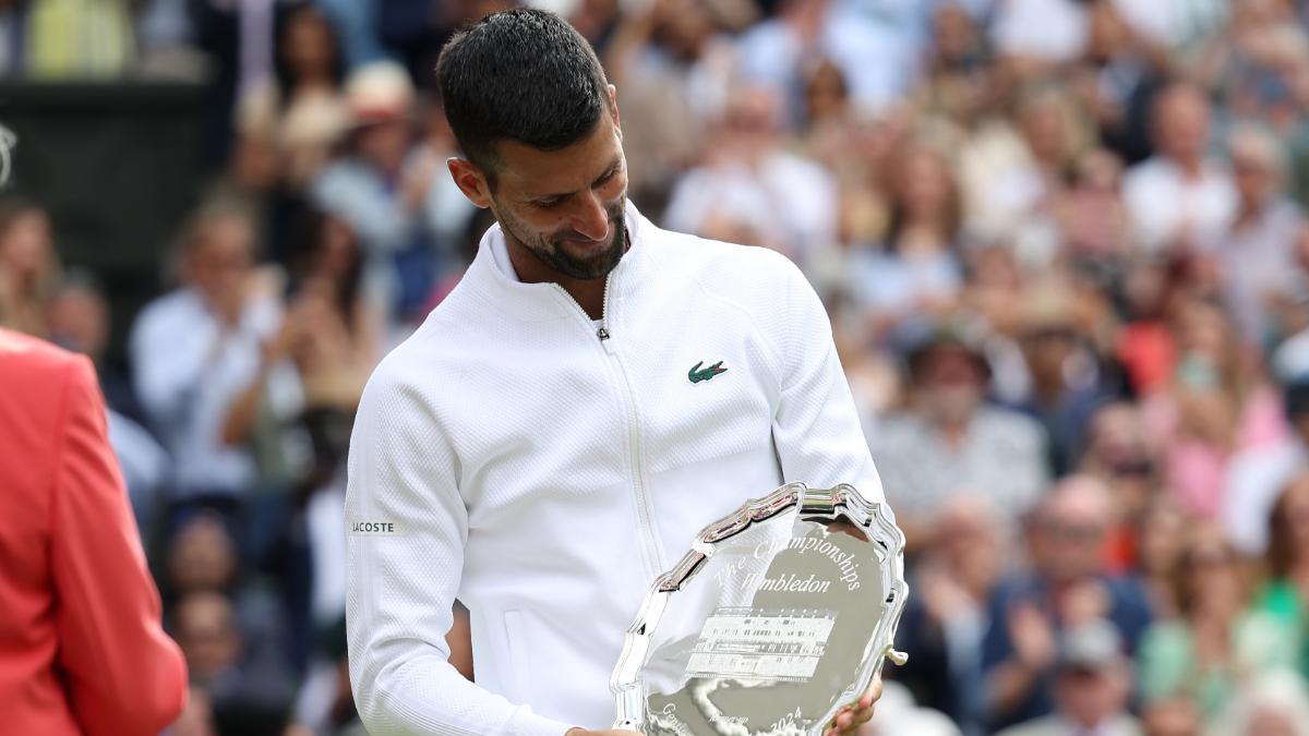 Novak Djokovic, tras la final de Wimbledon