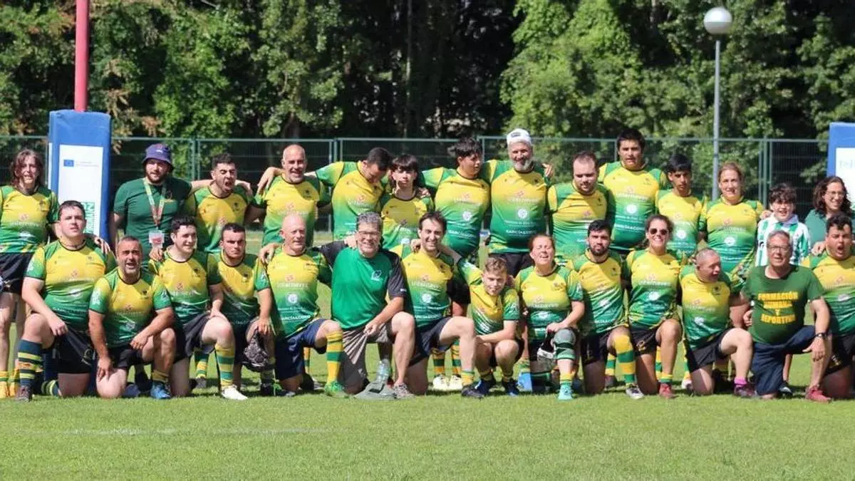 El equipo inclusivo del All Rugby Llanera cumple cuatro años de esfuerzo, progreso y hasta un título en la Liga de Castilla y León: "Hemos creado una gran familia”