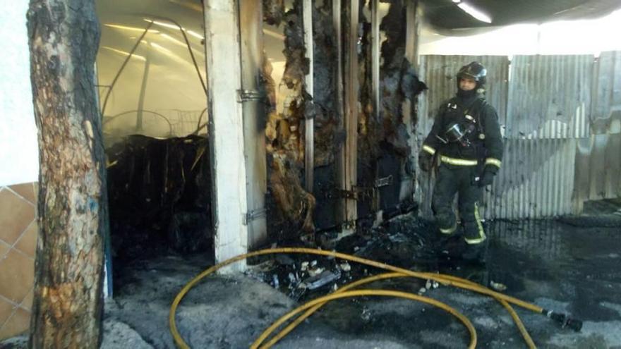 Incendio en un salón de celebraciones de Las Torres