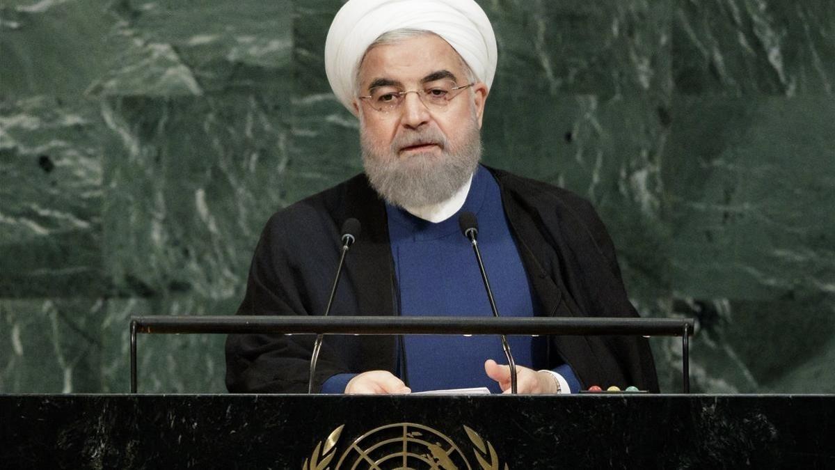 Hasan Rohani, ante la Asamblea General de la ONU, este miércoles 20 de septiembre.