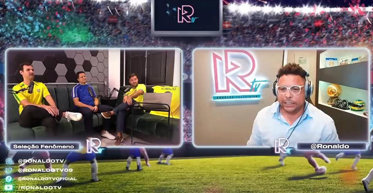 Ronaldo comenta la convocatoria de Brasil en su canal de Twitch