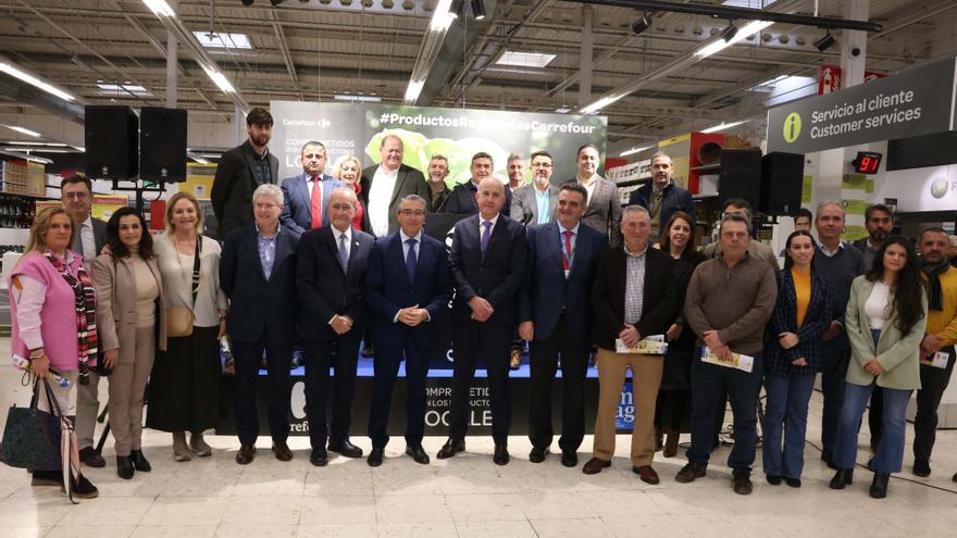 La inauguración de la Feria de Sabor a Málaga en Carrefour.