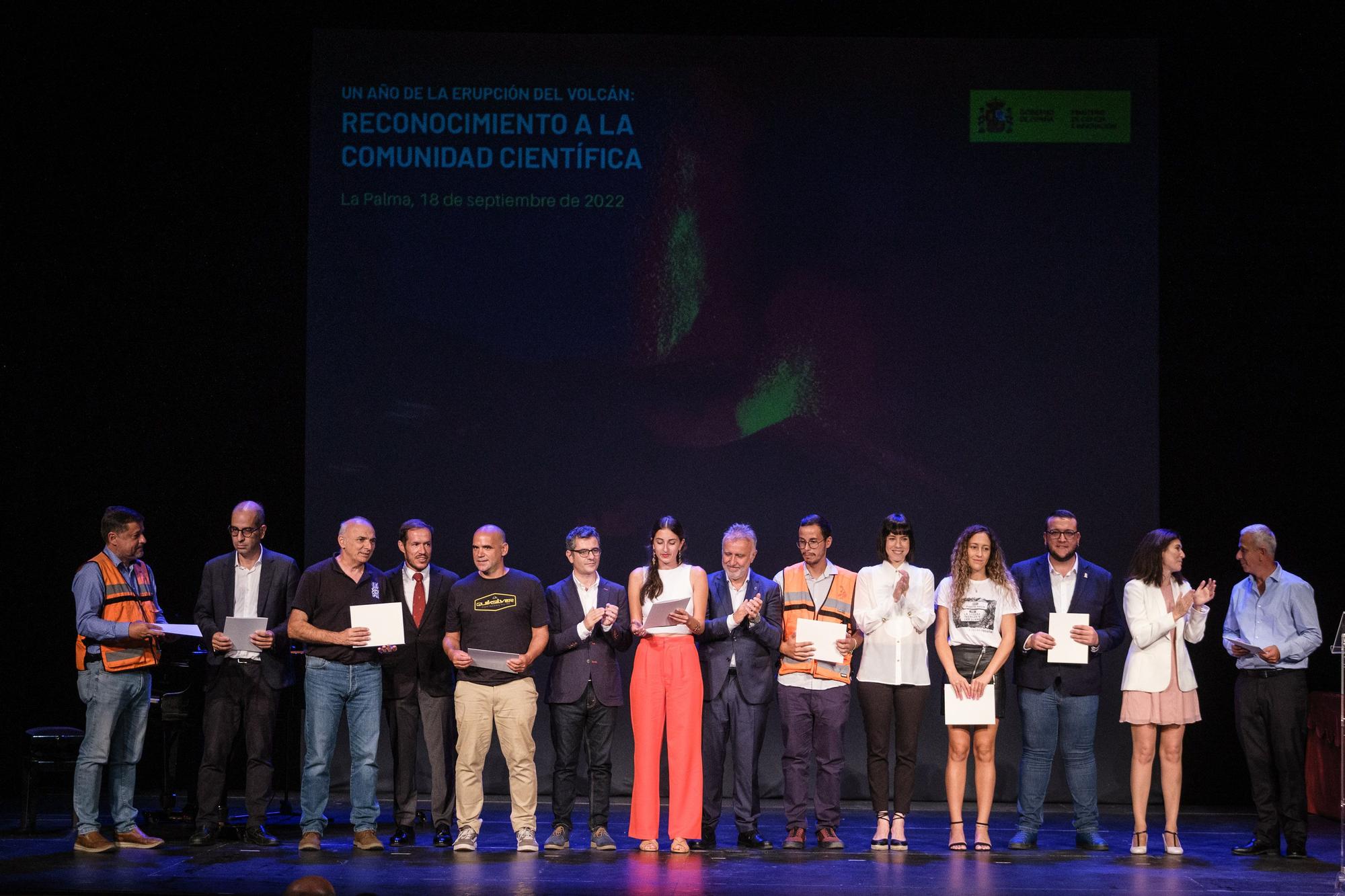 Acto institucional por el aniversario de la erupción de La Palma