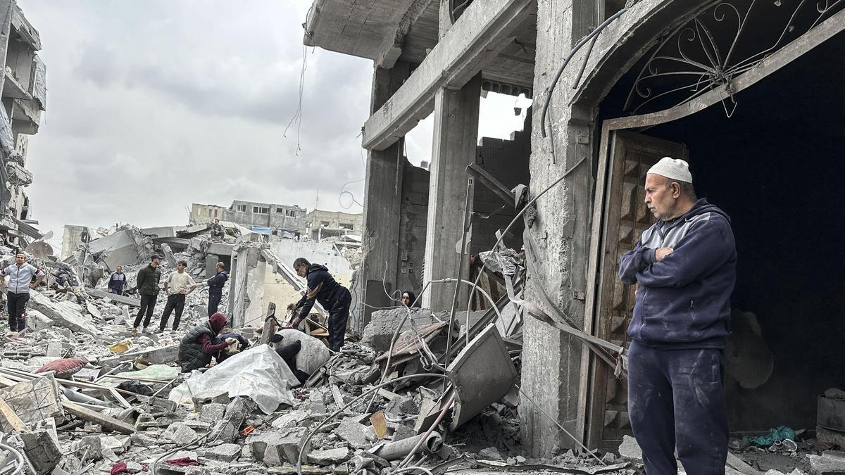 Destrucción causada por los ataques israelíes en la Franja de Gaza.