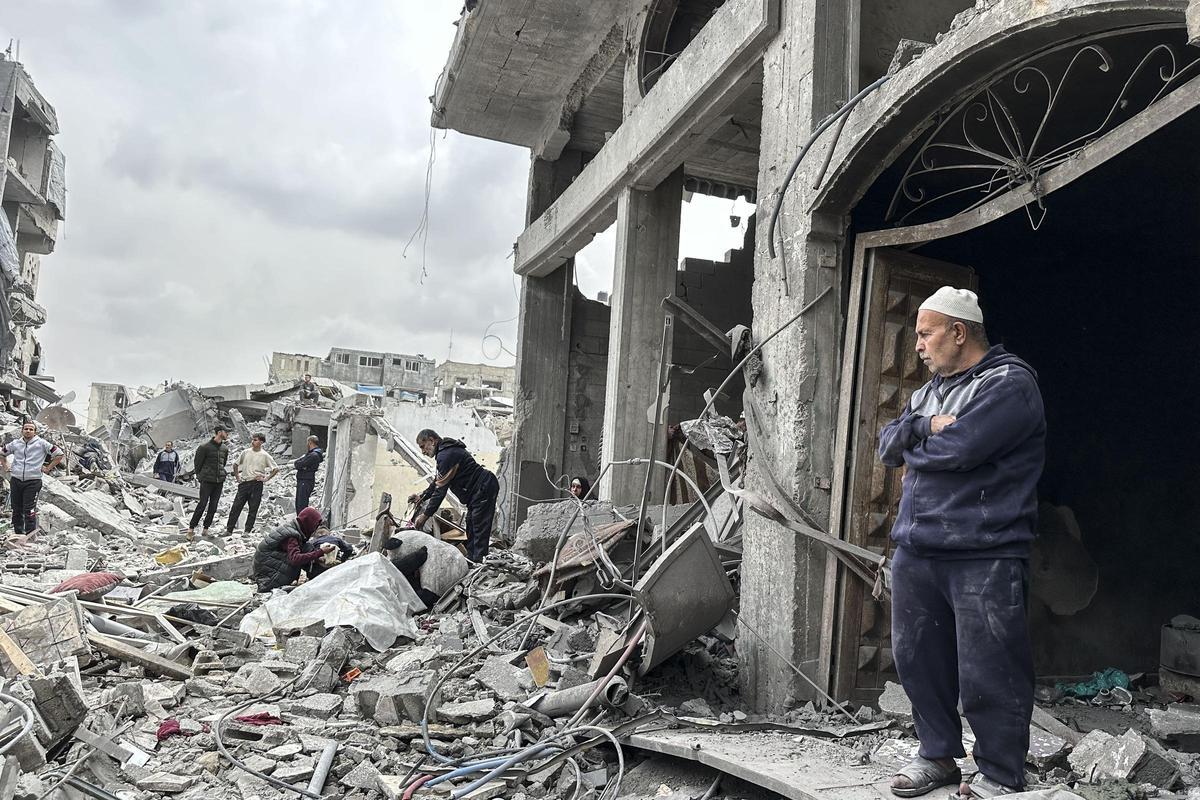 Destrucción causada por los ataques israelíes en la Franja de Gaza.