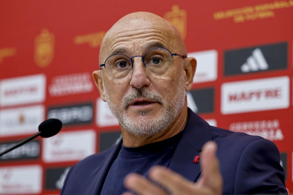 Luis de la Fuente, en rueda de prensa