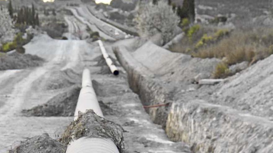 Bauarbeiten an der Gaspipeline in der Nähe von Montuïri.