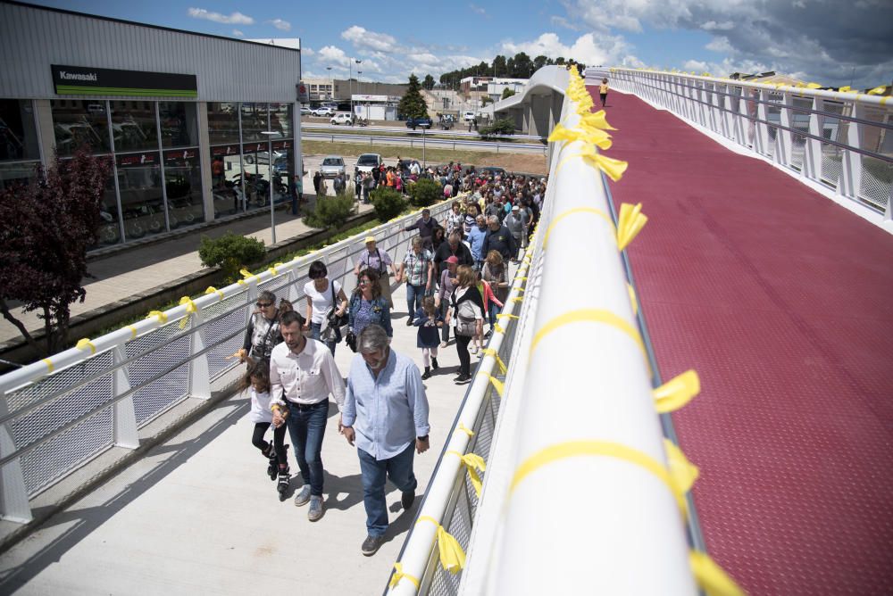 Inauguració de la passarel·la de Sant Fruitós