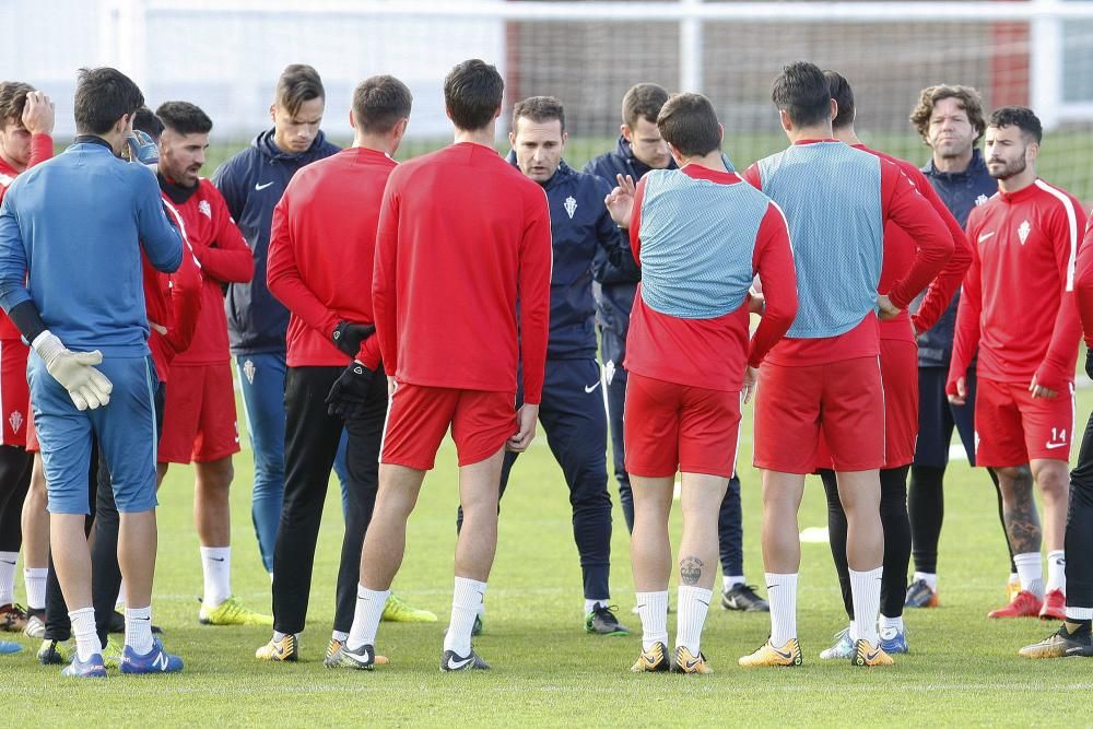 Entrenamiento del Sporting