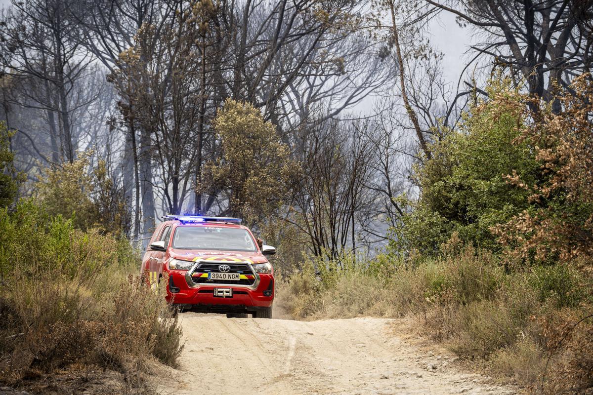Imatges de l'incendi de Sant Quirze Safaja Imatges de l'incendi de Sant Quirze Safaja