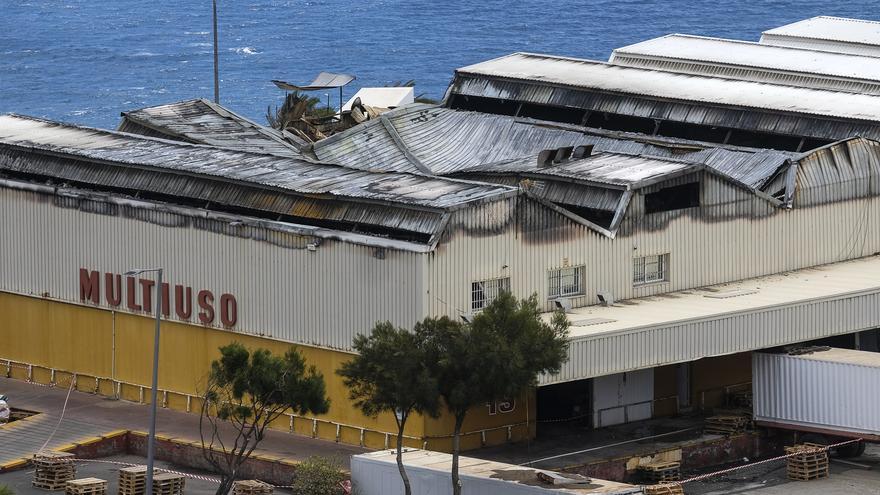 Consecuencias del incendio en Mercalaspalmas