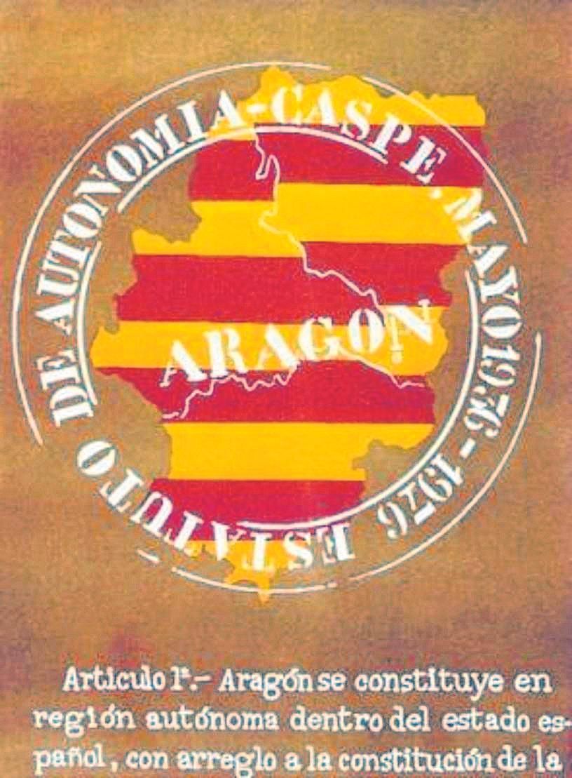 Cartel conmemorativo del proyecto de estatuto de autonomía de 1936.