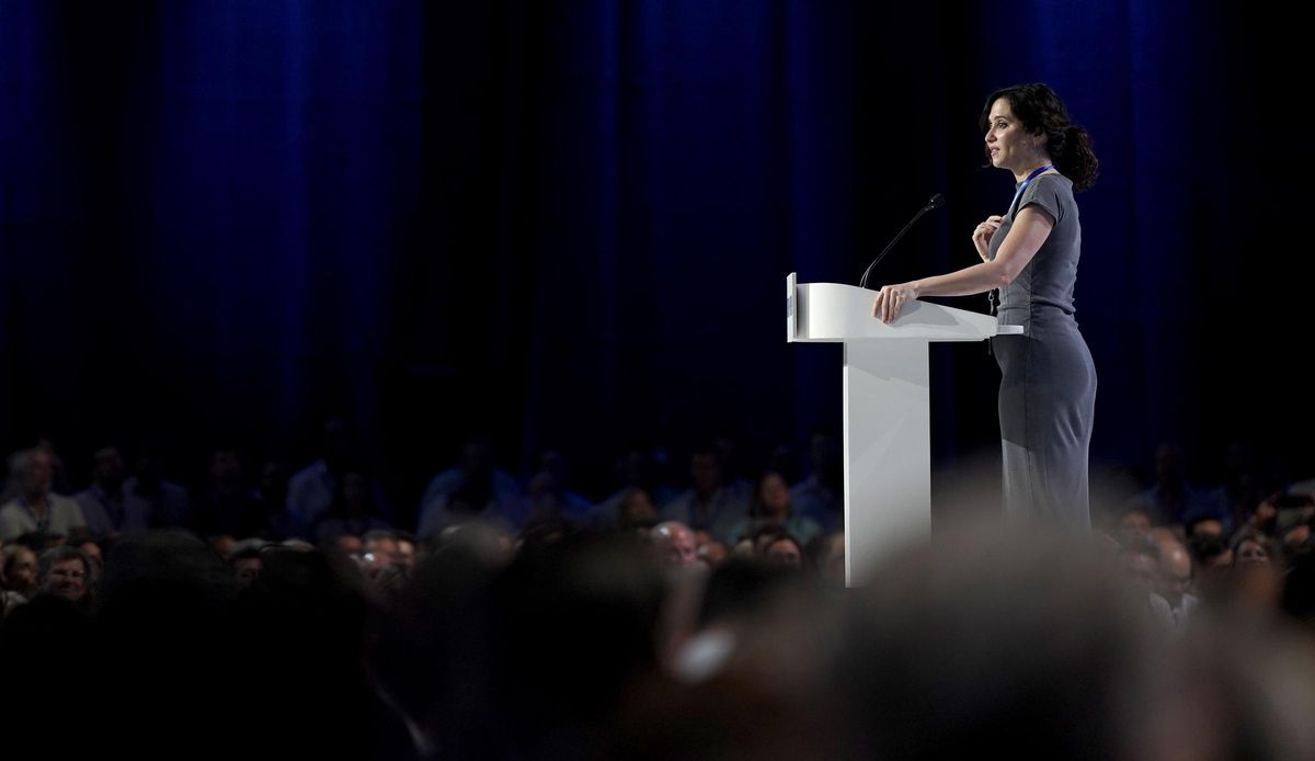 Isabel Díaz Ayuso, en el Congreso Nacional del Partido Popular.