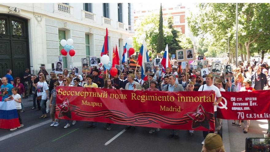 Entidades prorrusas organizan una marcha en Madrid en plena invasión de Ucrania