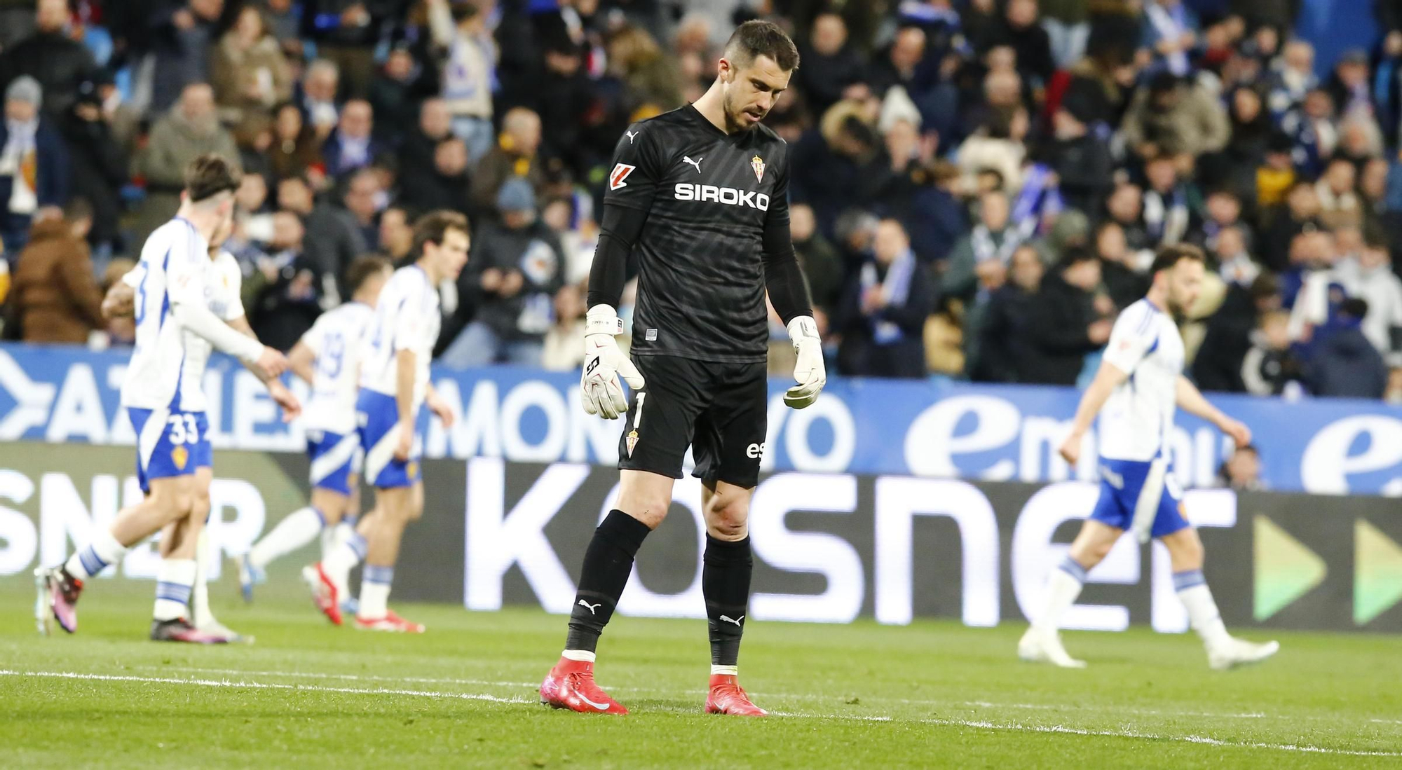 Así fue el partido entre el Sporting y el Zaragoza