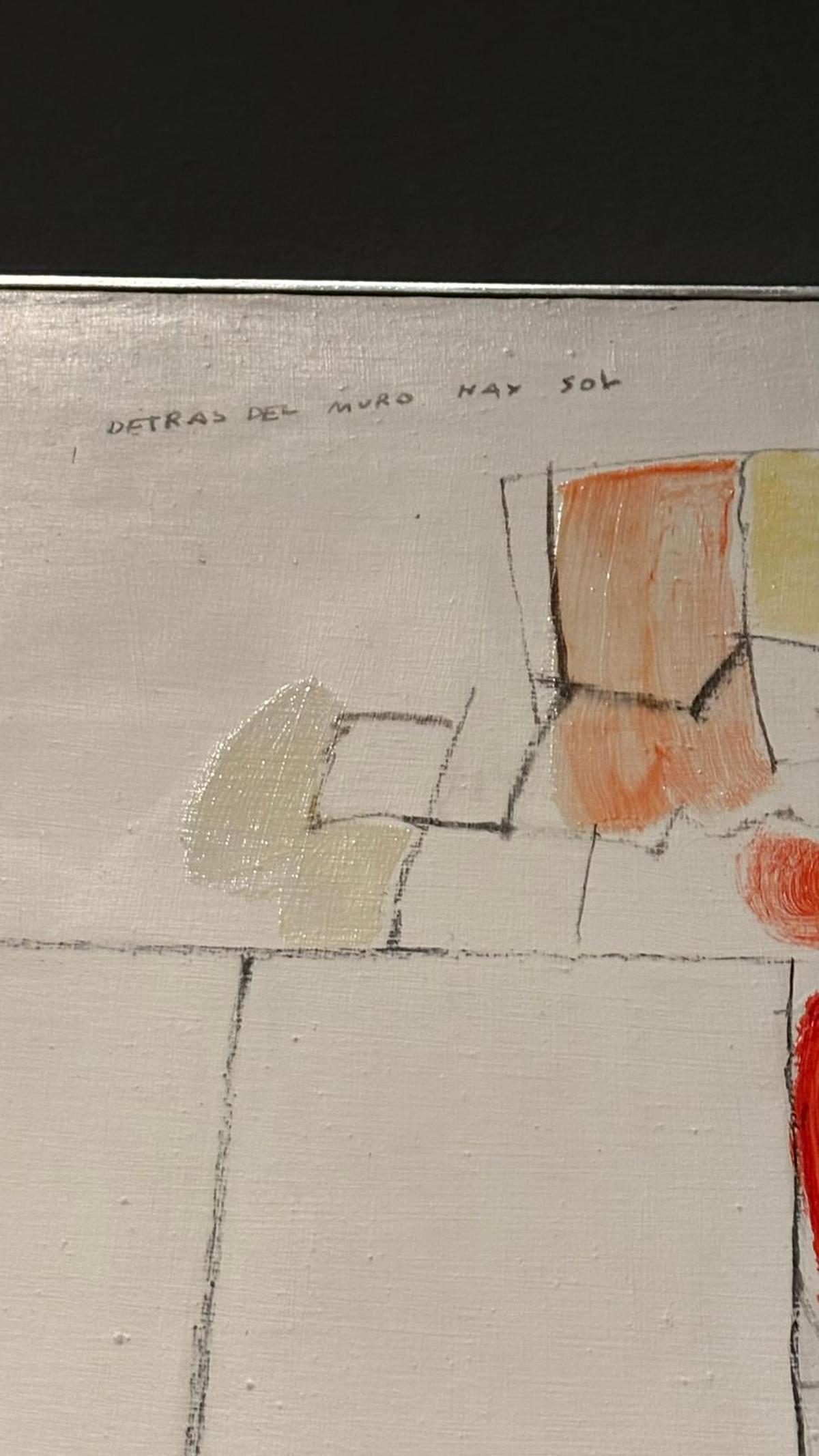 Detalle de la obra 'Darrere del mur hi ha sol' (1968) de Manuel Hernández Mompó.