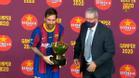 Messi recogió el Trofeo Joan Gamper
