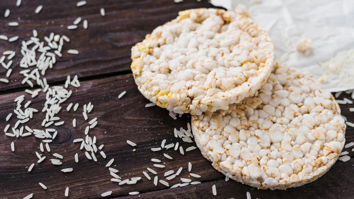 Dos tortas de arroz