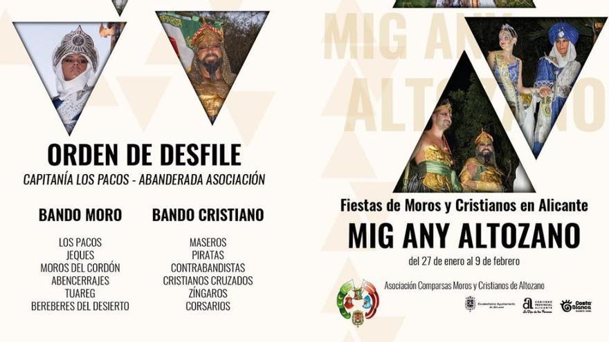 Cartel del desfile de Moros y Cristianos de Altozano