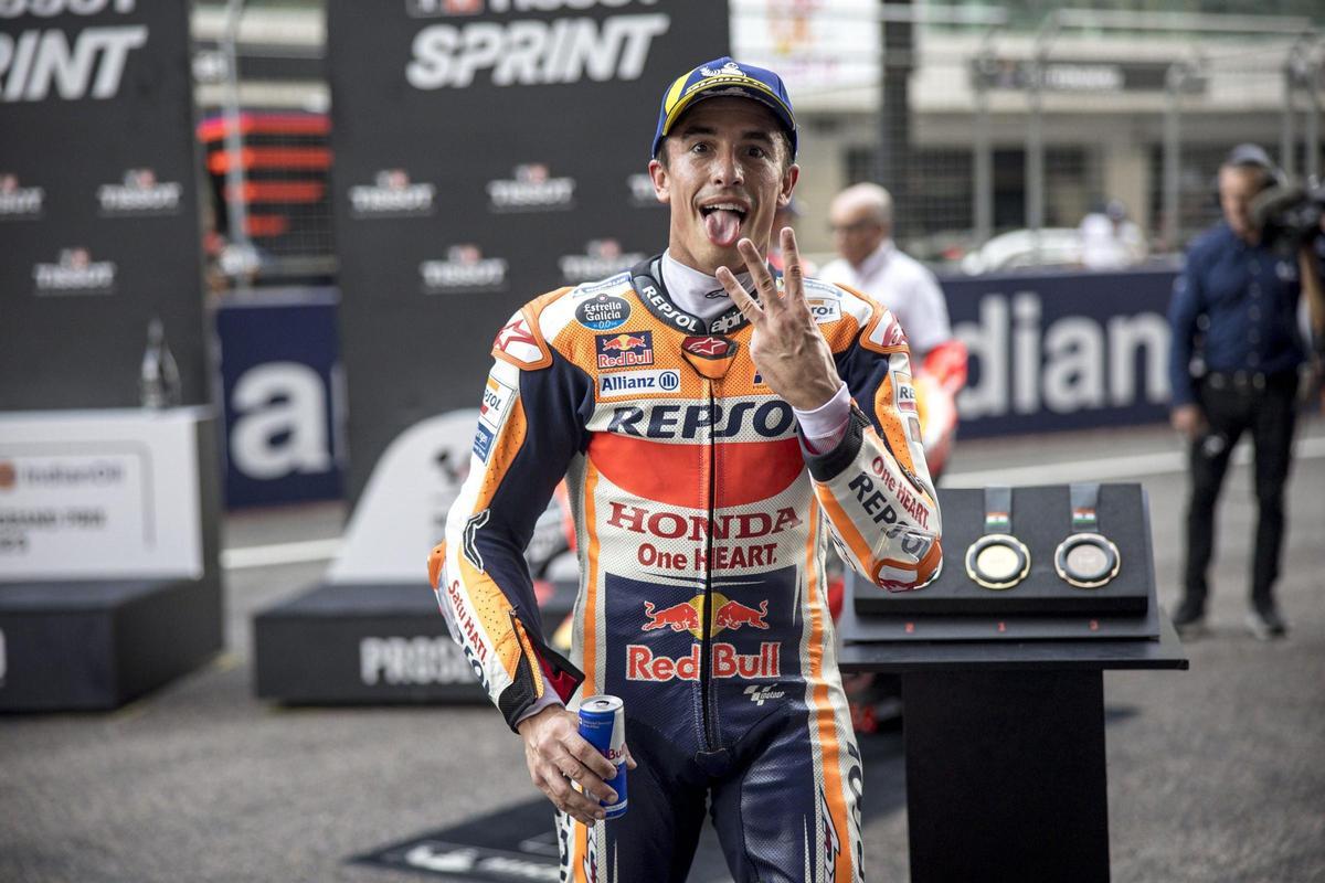 El piloto español Marc Márquez, la pasada temporada en el MotoGP de India.