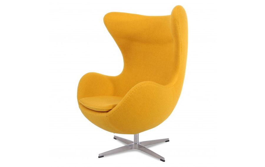 Butaca inspirada en la &#039;Egg Chair&#039;, en cachemira