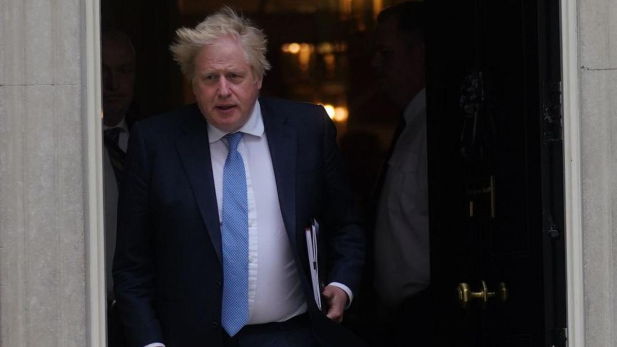 Johnson sortint de la seva residència a Downing Street. | EUROPA PRESS