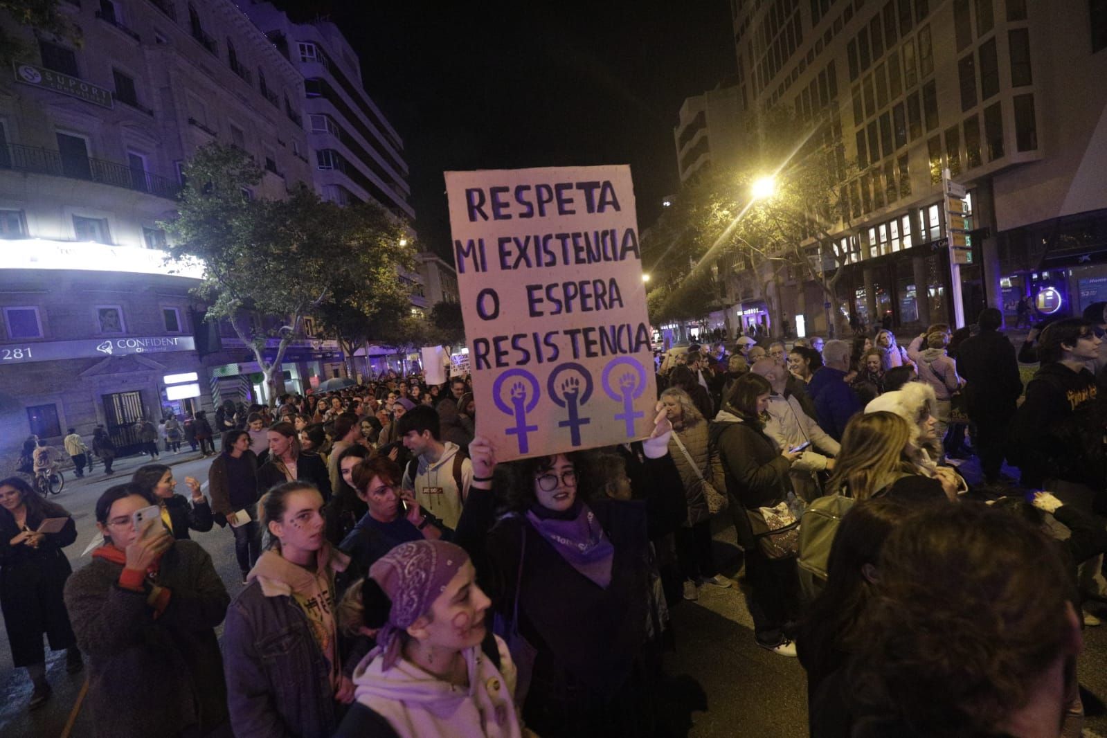 Manifestación del 25N en Palma
