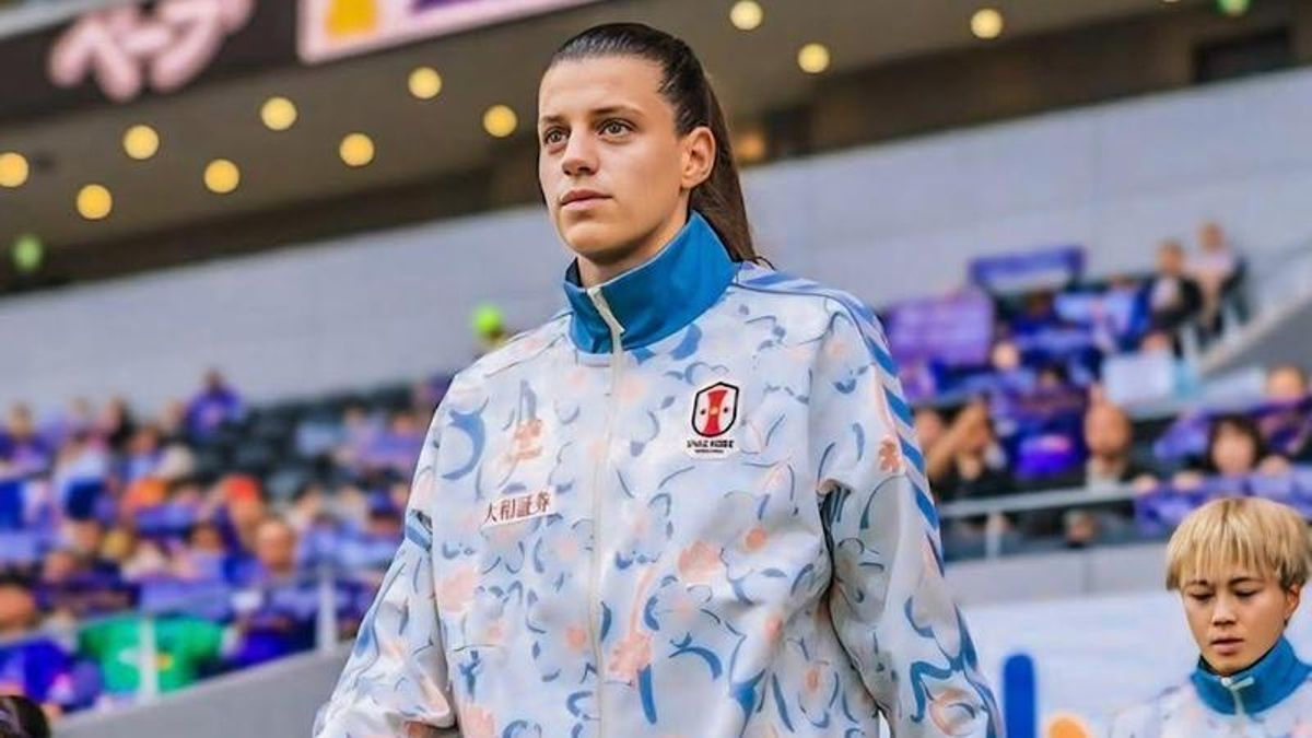 Carlota Suárez, instantes antes de un nuevo desafío con el INAC Kobe Leonessa.