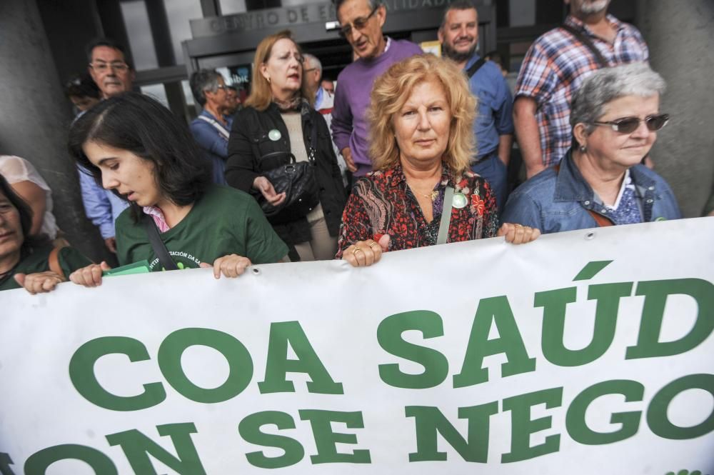 Protesta en A Coruña contra la Lei da Saúde