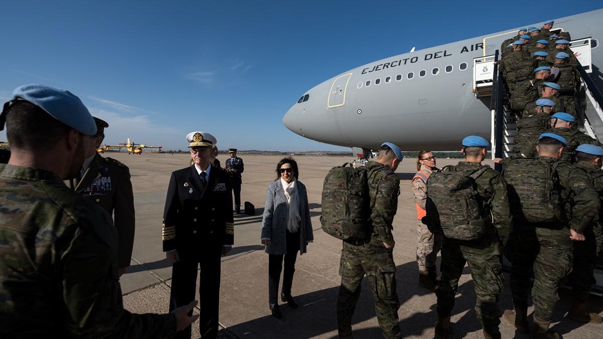 Robles despide a los militares de la BRI X que parten hacia Líbano