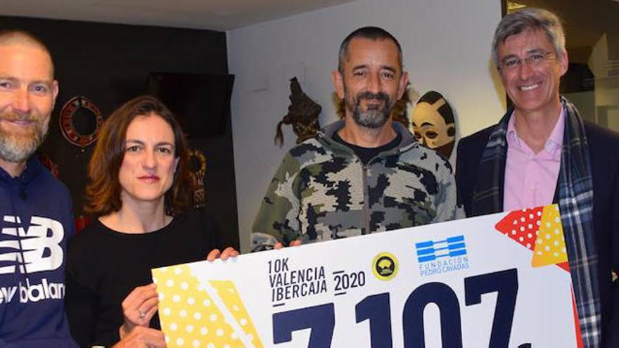 El 10K Valencia Ibercaja recauda 7.107 euros solidarios