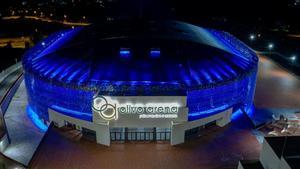 Espectacular imagen nocturna del Olivo Arena