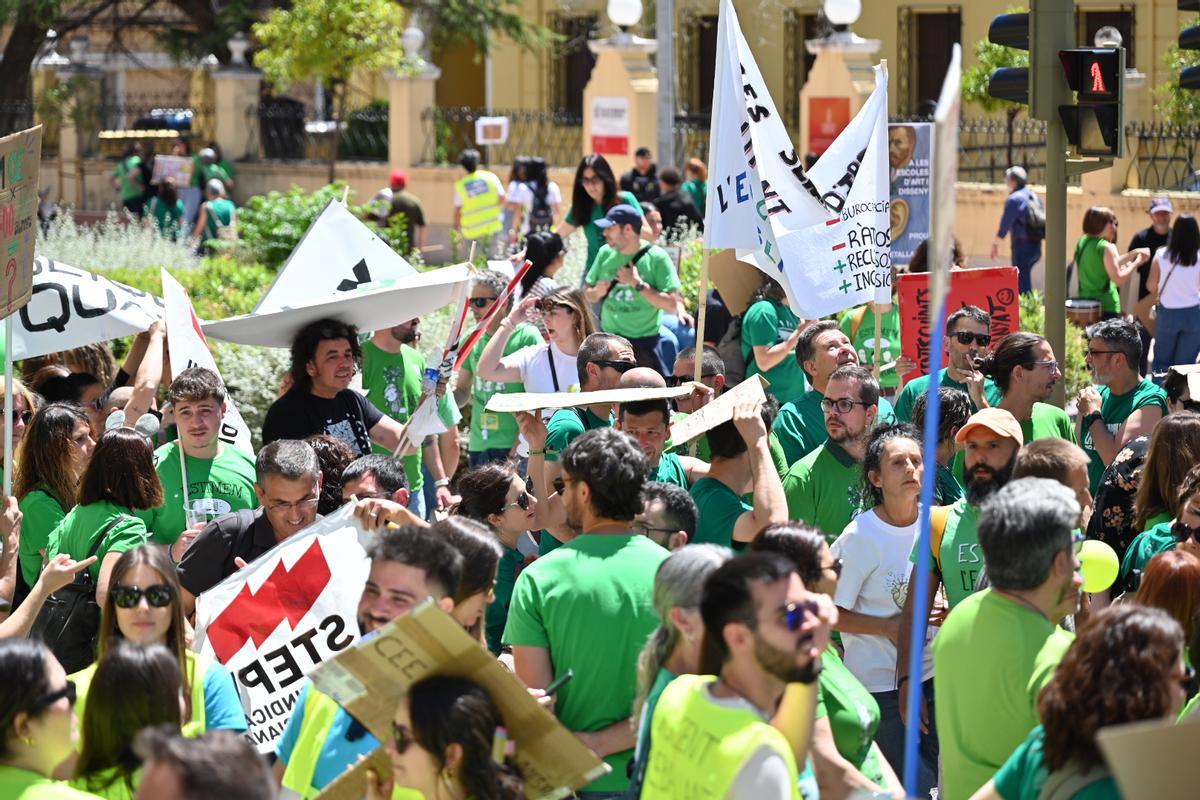 Huelga educativa en Castelló