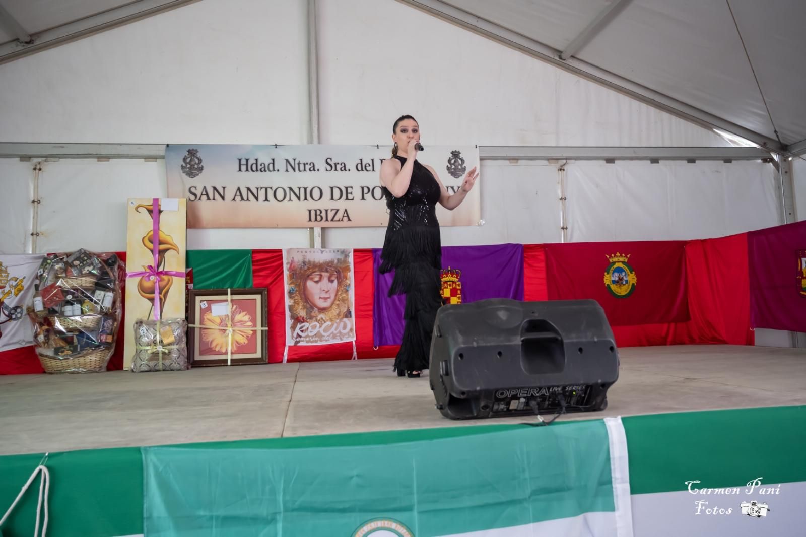 La cantante Inmaculada Paniagua en la celebración del año pasado