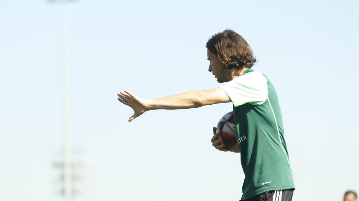 David Tenorio, durante uno de los entrenamientos.