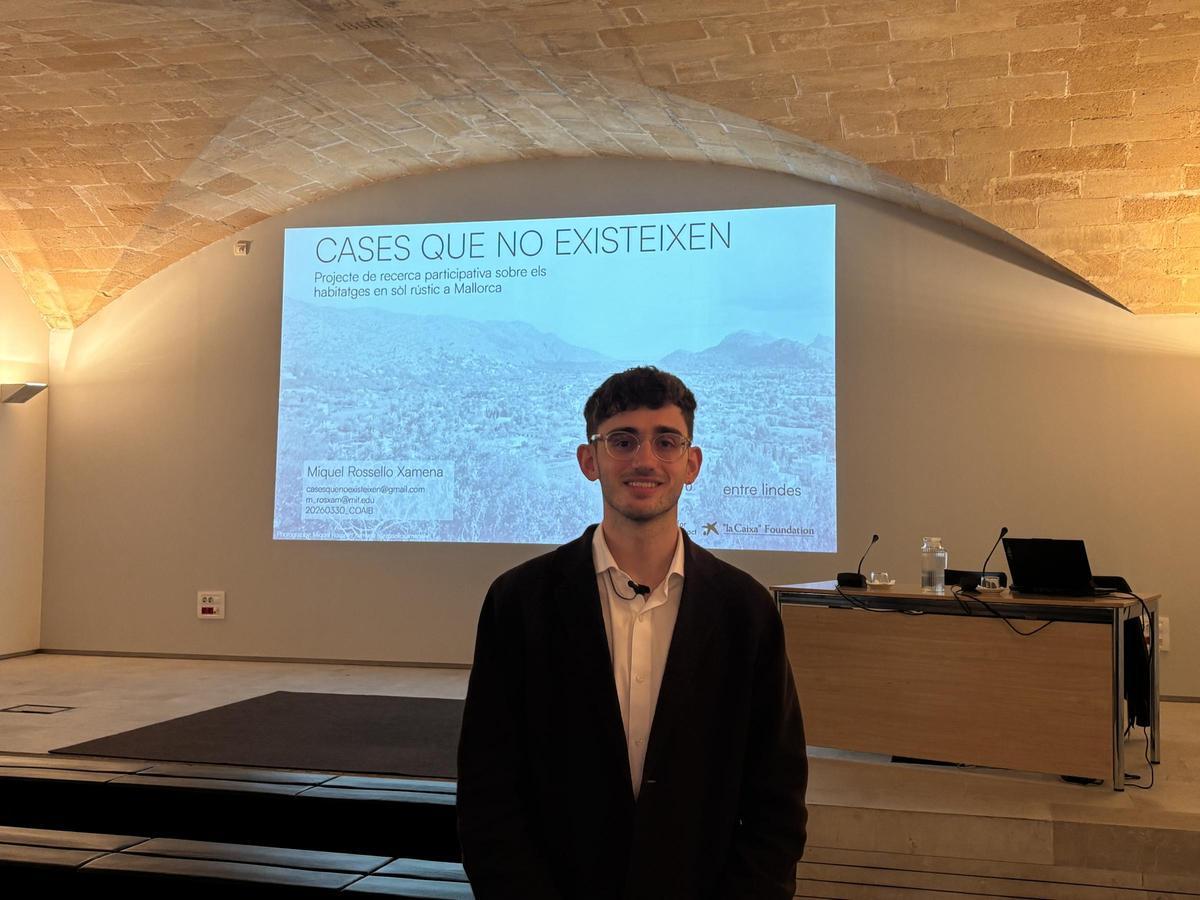 Miquel Rosselló Xamena presenta el proyecto sobre suelo rústico en Mallorca 'Cases que no existeixen'