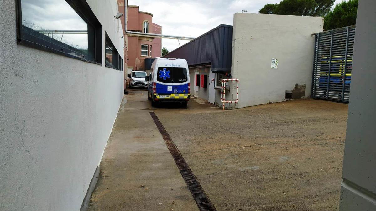 La zona on aviat es construïrà un passadís extern de l&#039;Hospital.