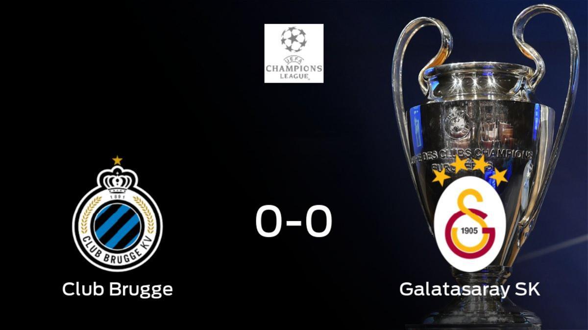 El Club Brugge y el Galatasaray firman las tablas tras empatar a cero