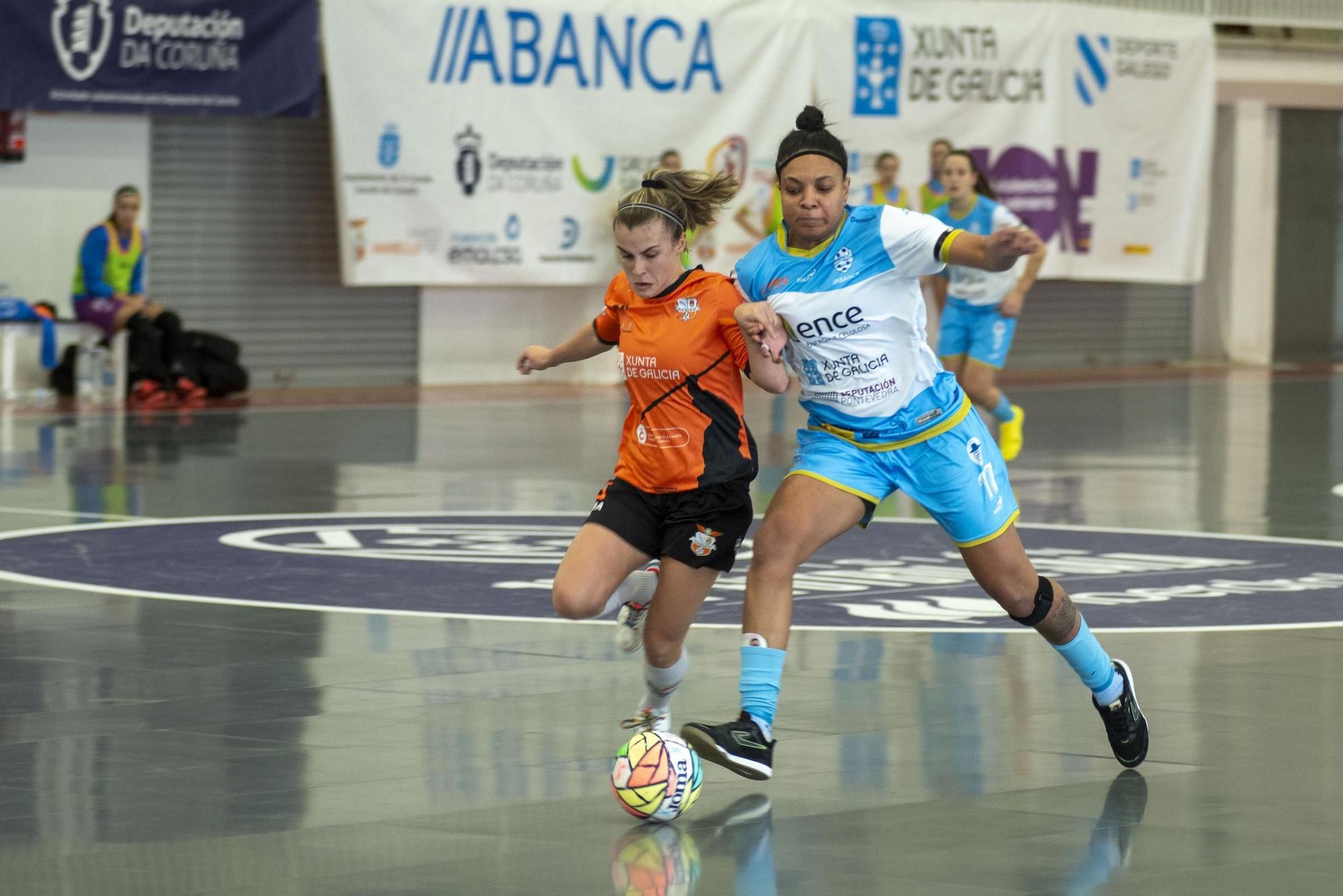 3 - 1 | El Viaxes Amarelle domina al Marín Futsal sobre la pista de Os Rosales