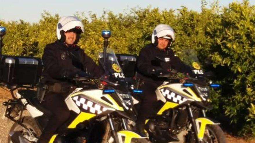 Agentes de la nueva unidad unidad motorizada.