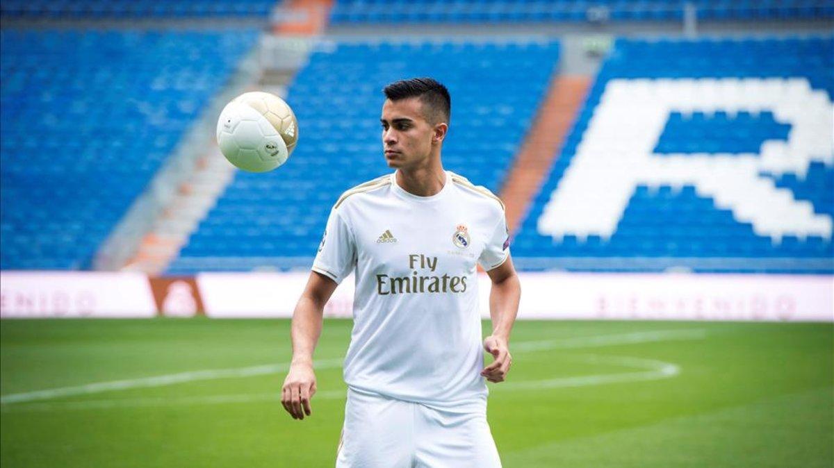 Reinier Jesus, durante su presentación como madridista