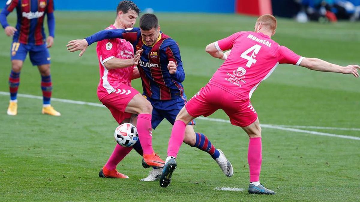 El Llagostera necesita una combinación de resultados insospechados para 'barrarle' el pase al Barça B