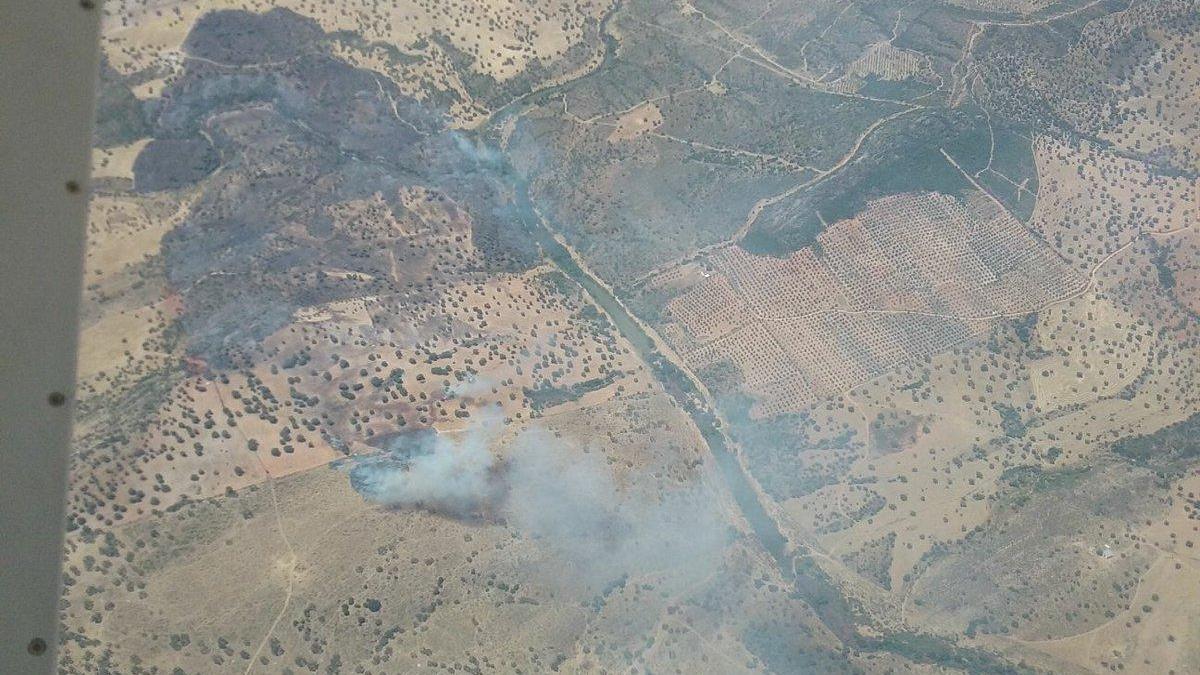 Controlado el incendio forestal de Los Blázquez