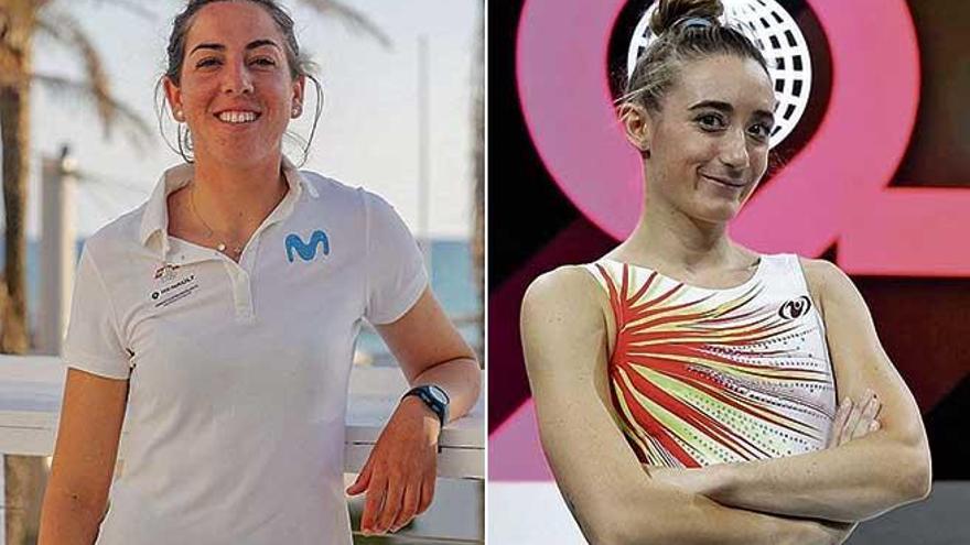 La regatista Paula BarcelÃ³ y la gimnasta Cintia RodrÃ­guez.