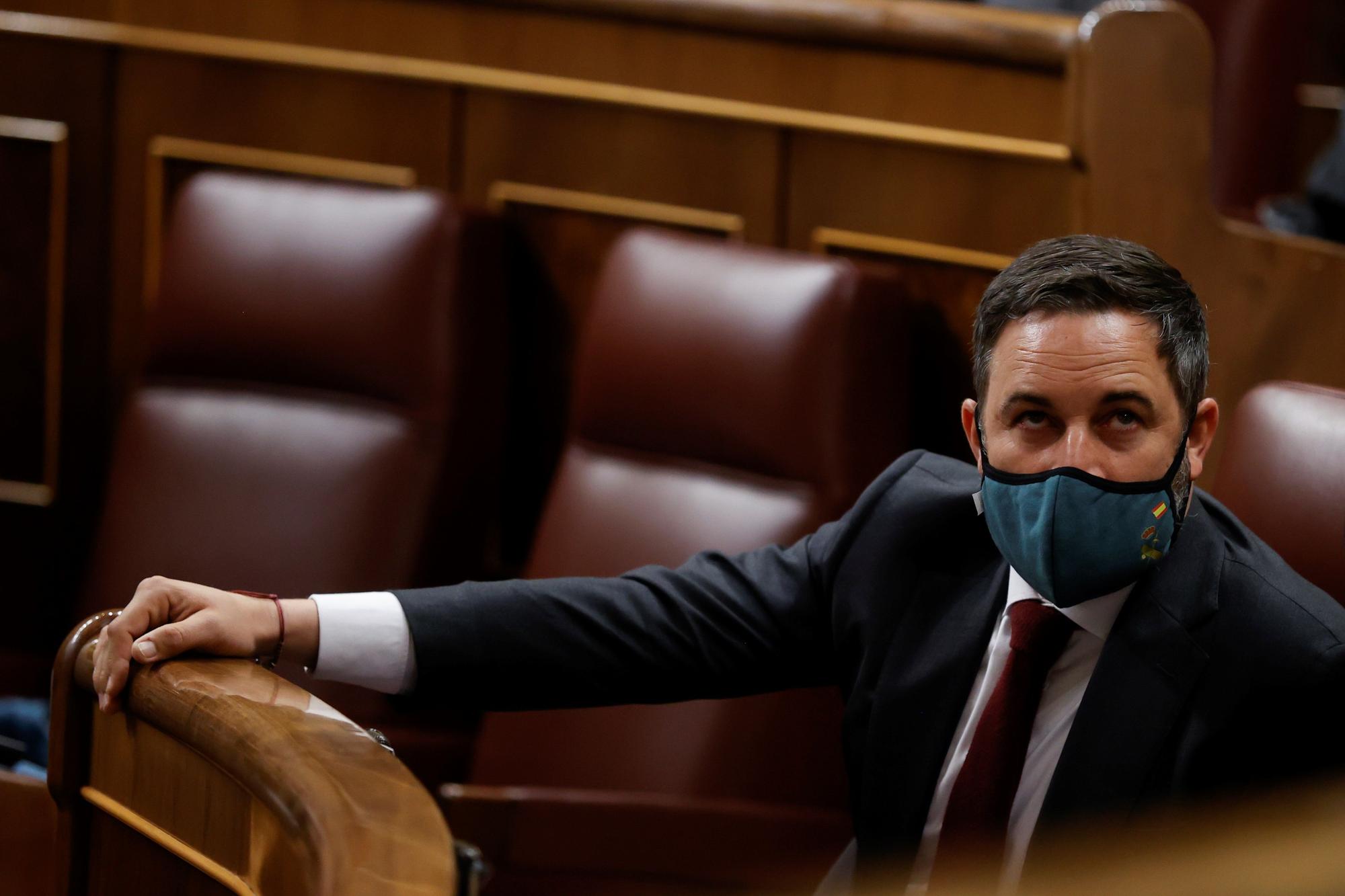 El líder de Vox, Santiago Abascal.