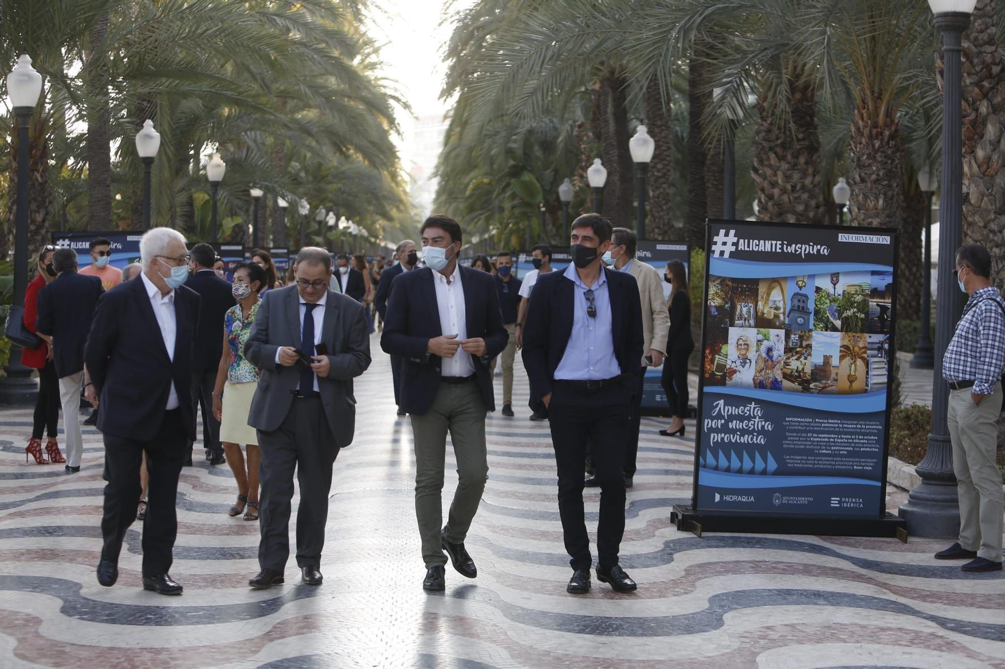 El paseo de la Explanada acoge la exposición #ALICANTEinspira