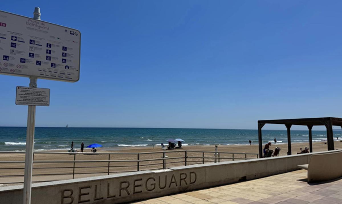 Playa de Bellreguard, en una imagen reciente.